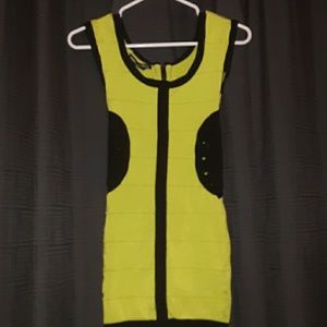 Sexy Bebe Lime Green Cocktail Dress